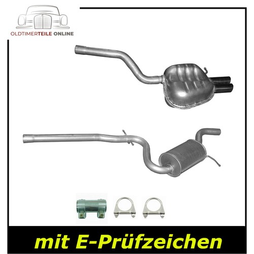 Auspuff set für golf vi - set,